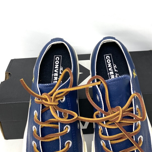 Converse Chuck 70 Low Top Leather Blue Women's Size Sneakers Custom 165507C-ENG - Picture 12 of 15